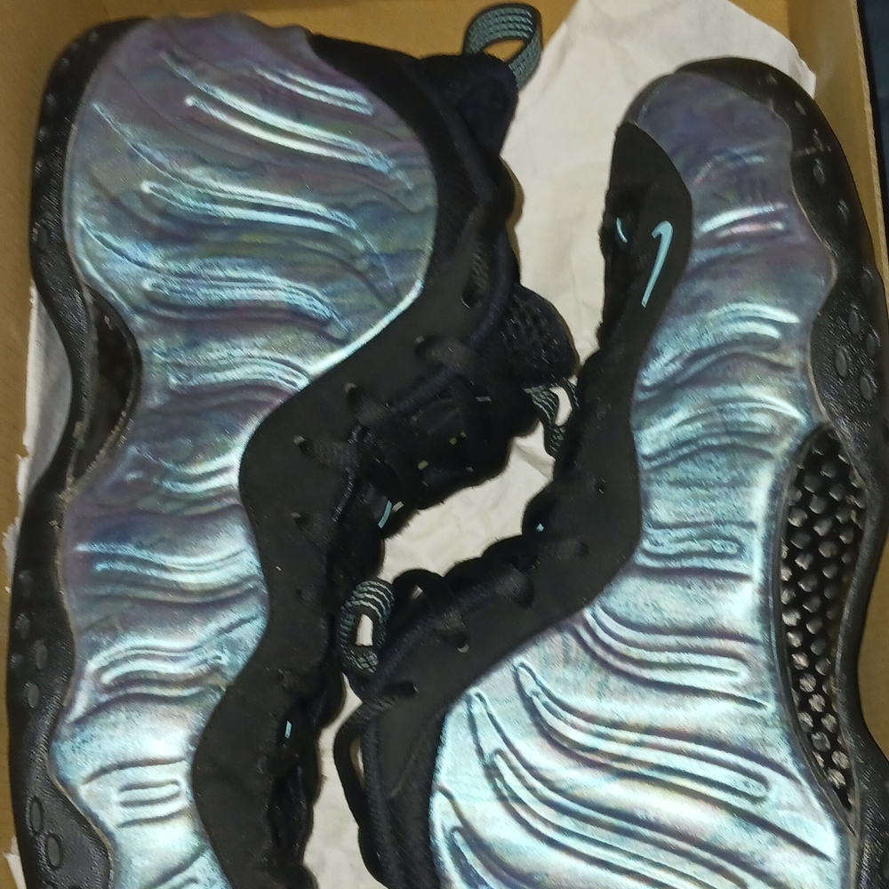 Nike Black and Iridescent Athletic Shoes